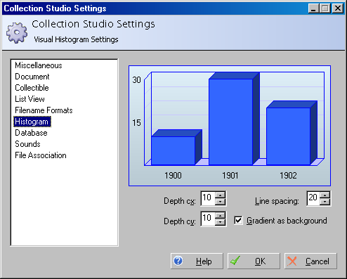 Settings: Histogram Settings