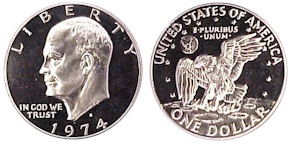 Eisenhower Dollars, 1971-1978